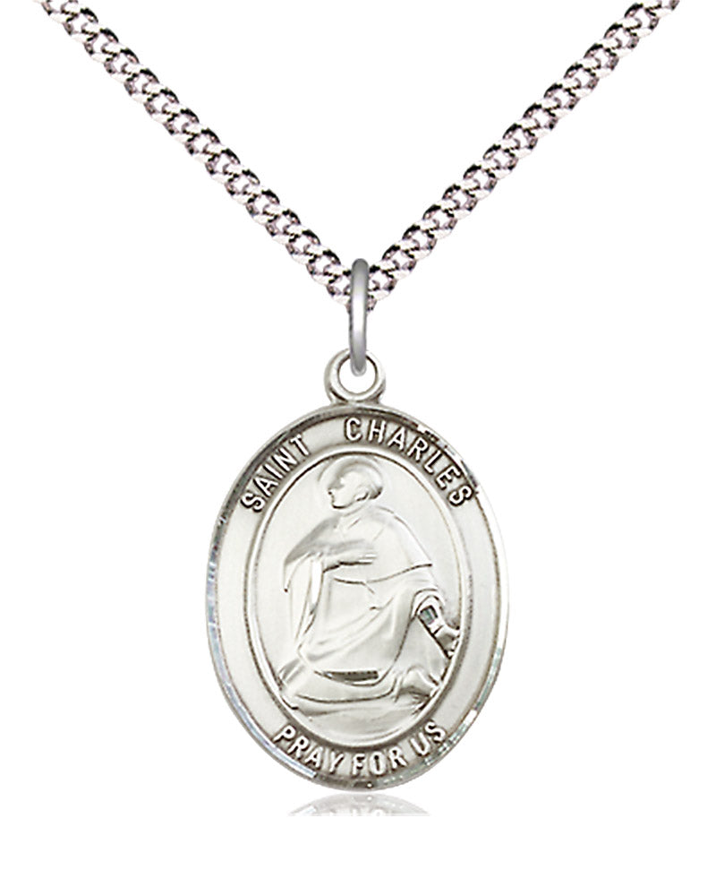 Women's Pewter Oval St. Charles Borromeo Medal
