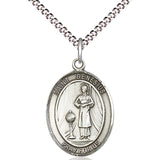 Women's Pewter Oval St. Genesius of Rome Medal