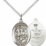 Women's Pewter Oval St. George Army Medal