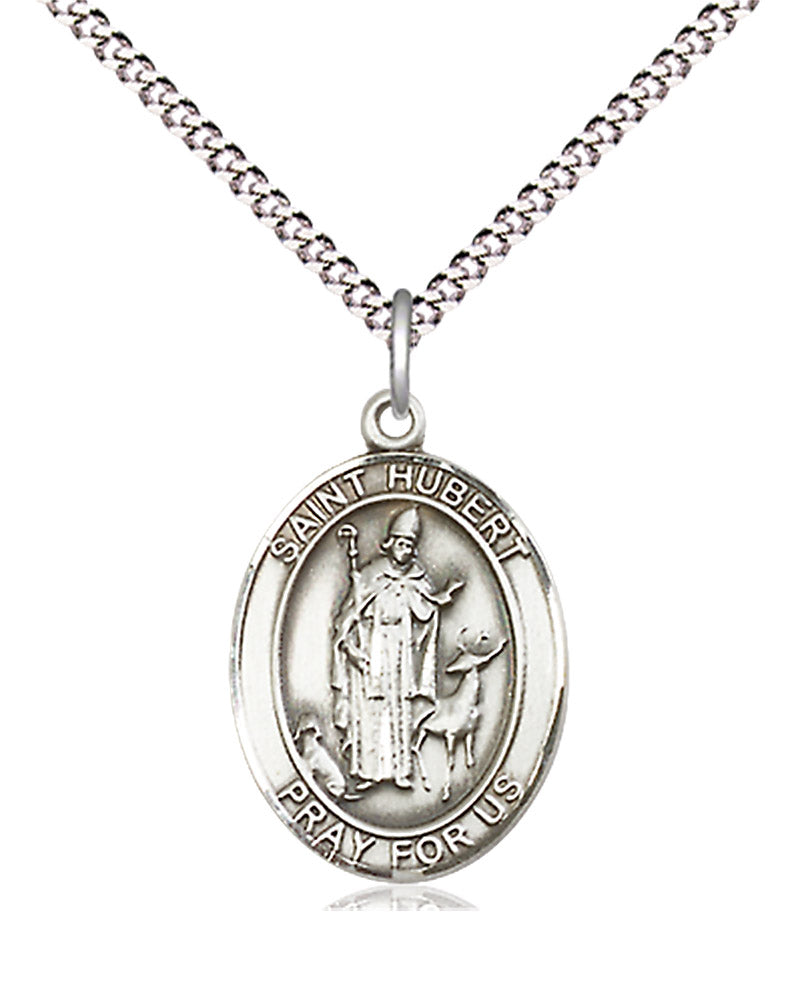 Women's Pewter Oval St. Hubert of Liege Medal