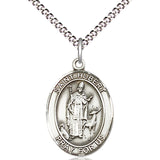 Women's Pewter Oval St. Hubert of Liege Medal