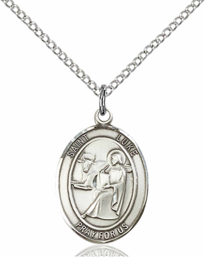 Women's Pewter Oval St. Luke the Apostle Medal