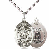 Women's Pewter Oval St. Michael Air Force Medal