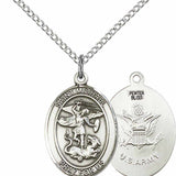 Women's Pewter Oval St. Michael Army Medal