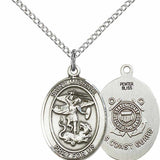 Women's Pewter Oval St. Michael Coast Guard Medal