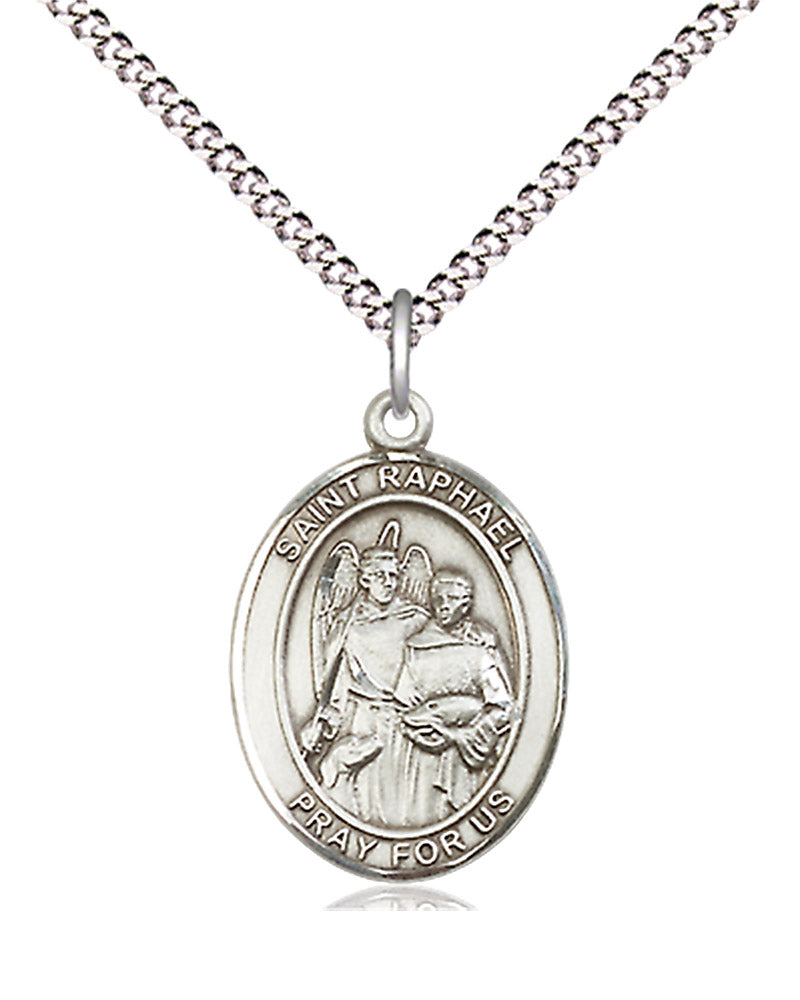 Women's Pewter Oval St. Raphael the Archangel Medal