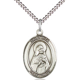 Women's Pewter Oval St. Rita of Cascia Medal