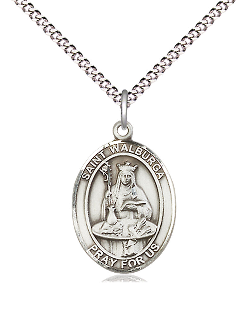 Women's Pewter Oval St. Walburga Medal