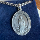 Men's Pewter Oval St. Barnabas Medal